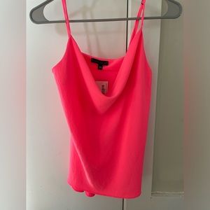 Neon pink cami blouse